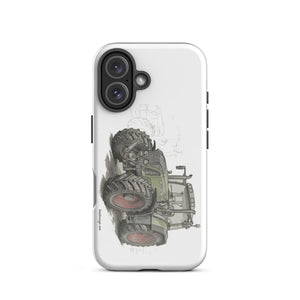 The Tractor Mugs Store iPhone 16 Fendt Favorit 818 Pencil Sketch | Tough Case for iPhone® Quality Farmers Merch