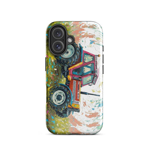 The Tractor Mugs Store iPhone 16 FIAT 90-90 DT Splash Art | Tough Case for iPhone® Quality Farmers Merch