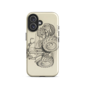 The Tractor Mugs Store iPhone 16 McCormick MTX 200 Pencil Sketch | Tough Case for iPhone® Quality Farmers Merch
