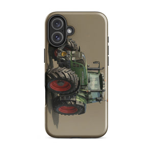 The Tractor Mugs Store iPhone 16 Plus Fendt Favorit 818 Oil Painting | Tough Case for iPhone® Quality Farmers Merch
