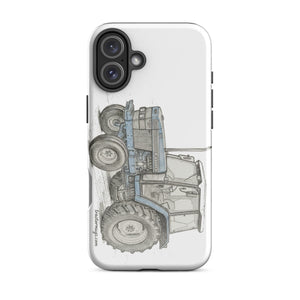 The Tractor Mugs Store iPhone 16 Plus Ford 6640 Pencil Sketch | Tough Case for iPhone® Quality Farmers Merch