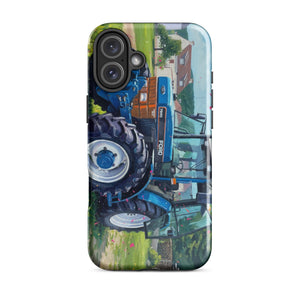 The Tractor Mugs Store iPhone 16 Plus Ford 7840 Splash Art | Tough Case for iPhone® Quality Farmers Merch