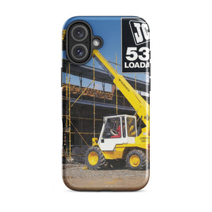 The Tractor Mugs Store iPhone 16 Plus JCB Loadall 530 Brochure | Tough Case for iPhone® Quality Farmers Merch