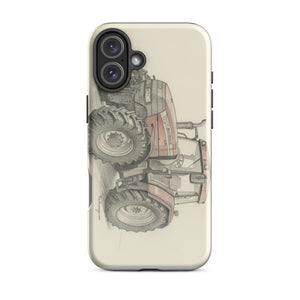 The Tractor Mugs Store iPhone 16 Plus McCormick MTX 150 Signature Edition Pencil Sketch | Tough Case for iPhone® Quality Farmers Merch