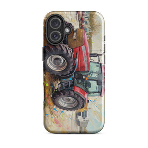 The Tractor Mugs Store iPhone 16 Plus McCormick MTX 150 Signature Edition Splash Art | Tough Case for iPhone® Quality Farmers Merch