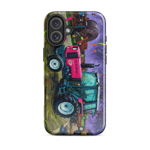 The Tractor Mugs Store iPhone 16 Plus Renault 65-32 MX Splash Art | Tough Case for iPhone® Quality Farmers Merch