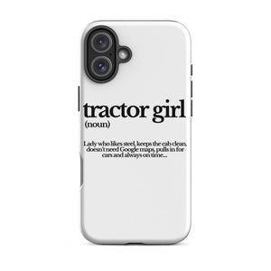 The Tractor Mugs Store iPhone 16 Plus TRACTOR GIRL | Tough Case for iPhone® Quality Farmers Merch