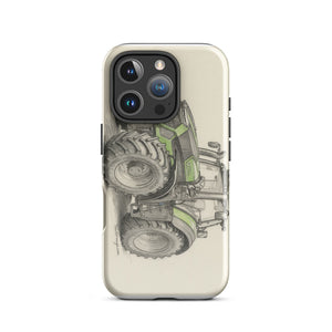 The Tractor Mugs Store iPhone 16 Pro Deutz-Fahr 9340 Pencil Sketch | Tough Case for iPhone® Quality Farmers Merch