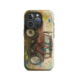 The Tractor Mugs Store iPhone 16 Pro FIAT 110-90 DT Splash Art | Tough Case for iPhone® Quality Farmers Merch