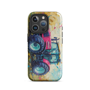 The Tractor Mugs Store iPhone 16 Pro Renault ares 696 rz Splash Art | Tough Case for iPhone® Quality Farmers Merch