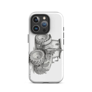 The Tractor Mugs Store iPhone 16 Pro SAME Explorer 105 (Stage V) Pencil Sketch | Tough Case for iPhone® Quality Farmers Merch