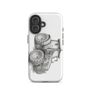 The Tractor Mugs Store iPhone 16 SAME Explorer 105 (Stage V) Pencil Sketch | Tough Case for iPhone® Quality Farmers Merch