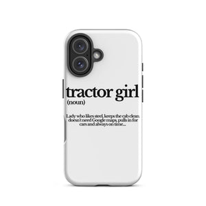 The Tractor Mugs Store iPhone 16 TRACTOR GIRL | Tough Case for iPhone® Quality Farmers Merch