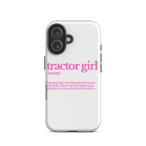 The Tractor Mugs Store iPhone 16 TRACTOR GIRL | Tough Case for iPhone® Quality Farmers Merch