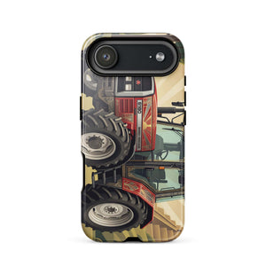 The Tractor Mugs Store iPhone 17 Air Massey Ferguson 6180 | Art Deco Tough Case for iPhone® Quality Farmers Merch
