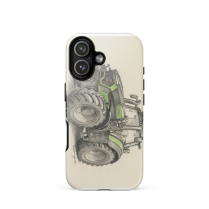 The Tractor Mugs Store iPhone 17 Deutz-Fahr 9340 Pencil Sketch | Tough Case for iPhone® Quality Farmers Merch