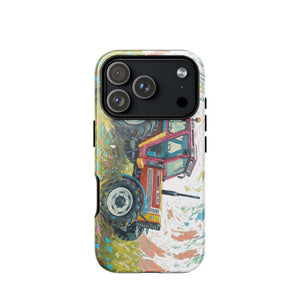 The Tractor Mugs Store iPhone 17 Pro FIAT 90-90 DT Splash Art | Tough Case for iPhone® Quality Farmers Merch