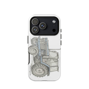 The Tractor Mugs Store iPhone 17 Pro Ford 6640 Pencil Sketch | Tough Case for iPhone® Quality Farmers Merch