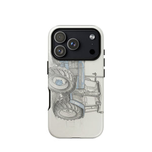 The Tractor Mugs Store iPhone 17 Pro Ford 8340 Pencil-Sketch | Tough Case for iPhone® Quality Farmers Merch