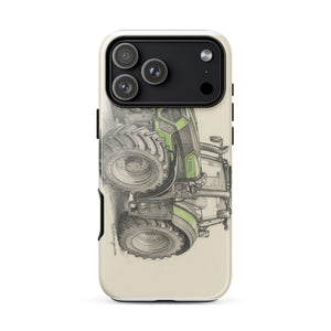The Tractor Mugs Store iPhone 17 Pro Max Deutz-Fahr 9340 Pencil Sketch | Tough Case for iPhone® Quality Farmers Merch