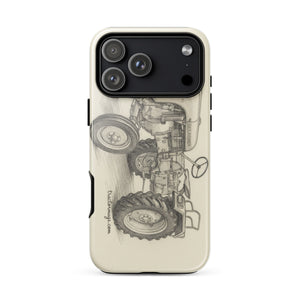 The Tractor Mugs Store iPhone 17 Pro Max Porsche Diesel A111 Pencil Sketch | Tough Case for iPhone® Quality Farmers Merch