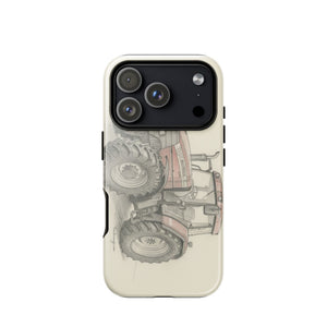 The Tractor Mugs Store iPhone 17 Pro McCormick MTX 150 Signature Edition Pencil Sketch | Tough Case for iPhone® Quality Farmers Merch