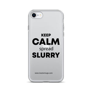 The Tractor Mugs Store iPhone SE KEEP CALM spread SLURRY | Clear Case for iPhone® Quality Farmers Merch