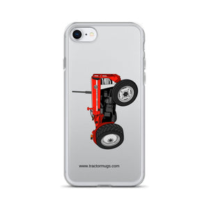 The Tractor Mugs Store iPhone SE Massey Ferguson 135 with cab  |  Clear Case for iPhone® Quality Farmers Merch