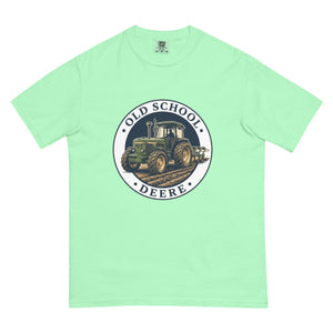 The Tractor Mugs Store Island Reef / S John Deere 3350 OLD SCHOOL DEERE Engraving | Unisex Premium T-shirt Quality Farmers Merch