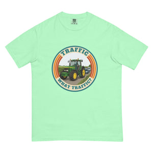 The Tractor Mugs Store Island Reef / S John Deere 7810 TRAFFIC WHAT TRAFFIC? Retro | Unisex Premium T-shirt Quality Farmers Merch