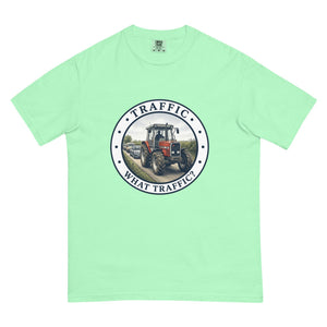 The Tractor Mugs Store Island Reef / S Massey Ferguson 3075 TRAFFIC WHAT TRAFFIC? Engraving | Unisex Premium T-shirt Quality Farmers Merch