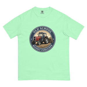 The Tractor Mugs Store Island Reef / S Massey Ferguson 390T OLD SCHOOL MASSEY FERGUSON Engraving | Unisex Premium T-shirt Quality Farmers Merch