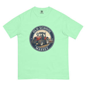 The Tractor Mugs Store Island Reef / S Massey Ferguson 6480 OLD SCHOOL MASSEY Engraving | Unisex Premium T-shirt Quality Farmers Merch