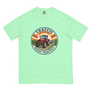 The Tractor Mugs Store Island Reef / S Massey Ferguson 6480 TRAFFIC WHAT TRAFFIC? Retro | Unisex Premium T-shirt Quality Farmers Merch