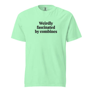 The Tractor Mugs Store Island Reef / S Weirdly Fascinated by Combines | Unisex Premium T-shirt Quality Farmers Merch