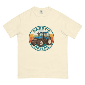 The Tractor Mugs Store Ivory New Holland TM 135 DADDY'S OFFICE Retro | Unisex Premium T-shirt Quality Farmers Merch