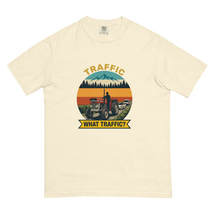 The Tractor Mugs Store Ivory / S Massey Ferguson 135 TRAFFIC WHAT TRAFFIC? Outdoor | Unisex Premium T-shirt Quality Farmers Merch