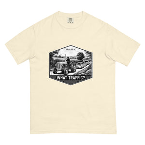 The Tractor Mugs Store Ivory / S Massey Ferguson 35X TRAFFIC WHAT TRAFFIC? Moose | Unisex Premium T-shirt Quality Farmers Merch