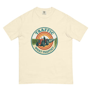 The Tractor Mugs Store Ivory / S Massey Ferguson 35X TRAFFIC WHAT TRAFFIC? Retro | Unisex Premium T-shirt Quality Farmers Merch