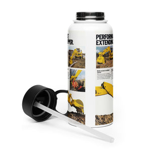The Tractor Mugs Store JCB 3C Extending Dipper Advert | Stainless Steel Water Bottle Quality Farmers Merch