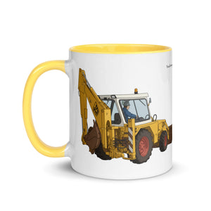 The Tractor Mugs Store JCB 3D Working | Mug with Colour Inside Quality Farmers Merch