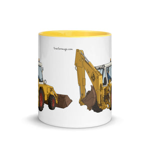 The Tractor Mugs Store JCB 3D Working | Mug with Colour Inside Quality Farmers Merch
