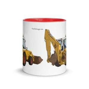 The Tractor Mugs Store JCB 3D Working | Mug with Colour Inside Quality Farmers Merch