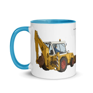 The Tractor Mugs Store JCB 3D Working | Mug with Colour Inside Quality Farmers Merch