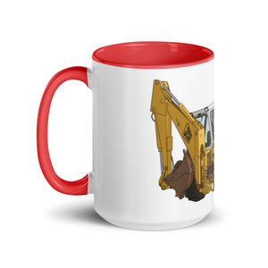 The Tractor Mugs Store JCB 3D Working | Mug with Colour Inside Quality Farmers Merch