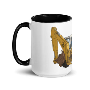 The Tractor Mugs Store JCB 3D Working | Mug with Colour Inside Quality Farmers Merch