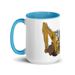 The Tractor Mugs Store JCB 3D Working | Mug with Colour Inside Quality Farmers Merch