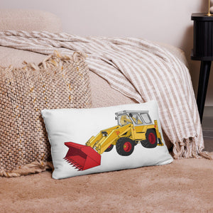 The Tractor Mugs Store JCB 4D Backhoe | Pillow Case Quality Farmers Merch
