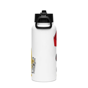 The Tractor Mugs Store JCB 4D Backhoe | Stainless Steel Water Bottle Quality Farmers Merch