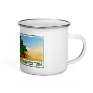 The Tractor Mugs Store John Deere 1085 NO TIME LIKE HARVEST TIME! | Enamel Mug Quality Farmers Merch